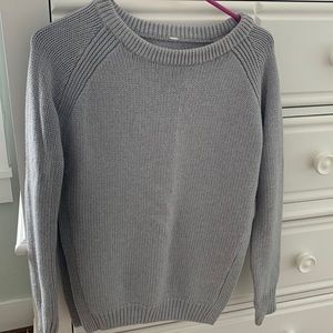 Side slit wool sweater